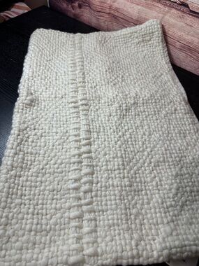 NWT Zara Home Woven Wool Pillow Sham 19.5x29.5 Cream Color